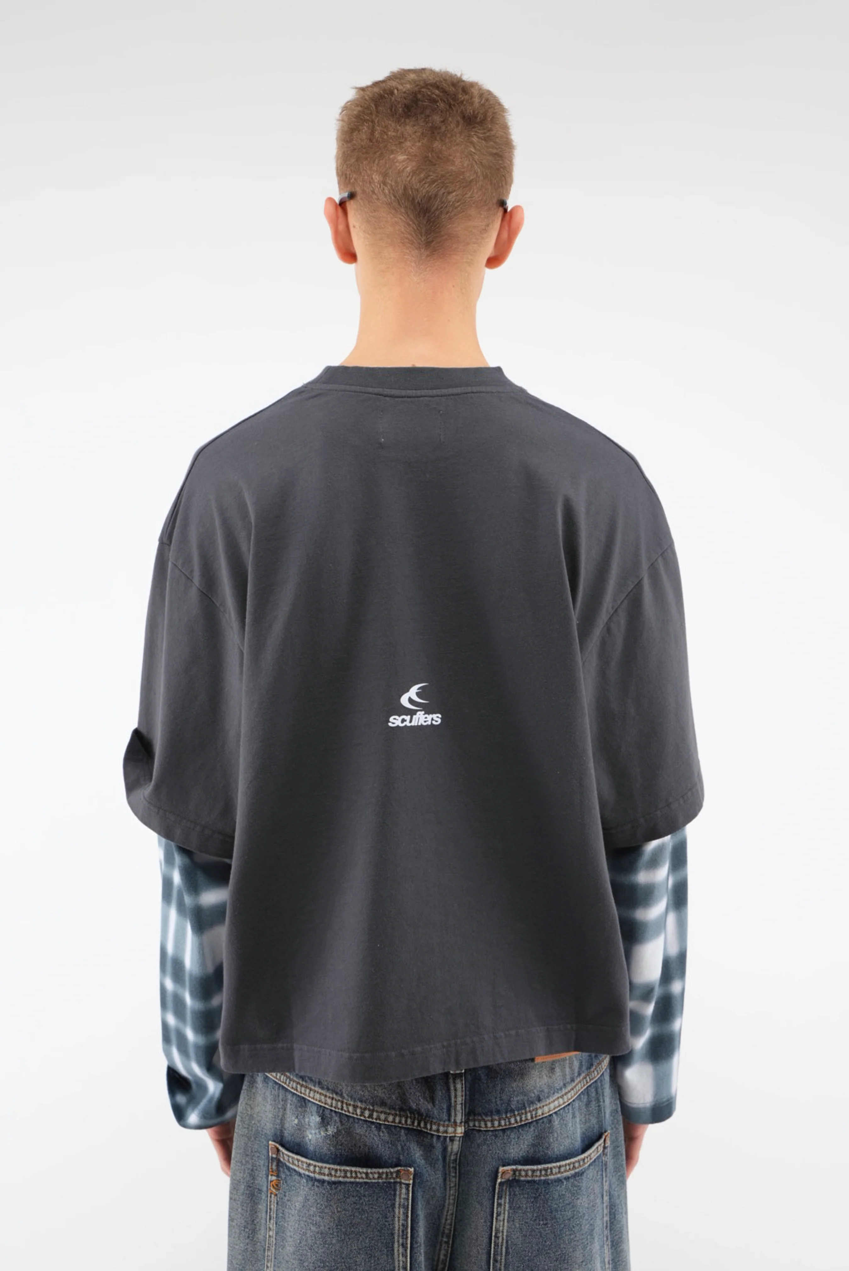 Blur Kurtis Navy Longsleeve - Image 3