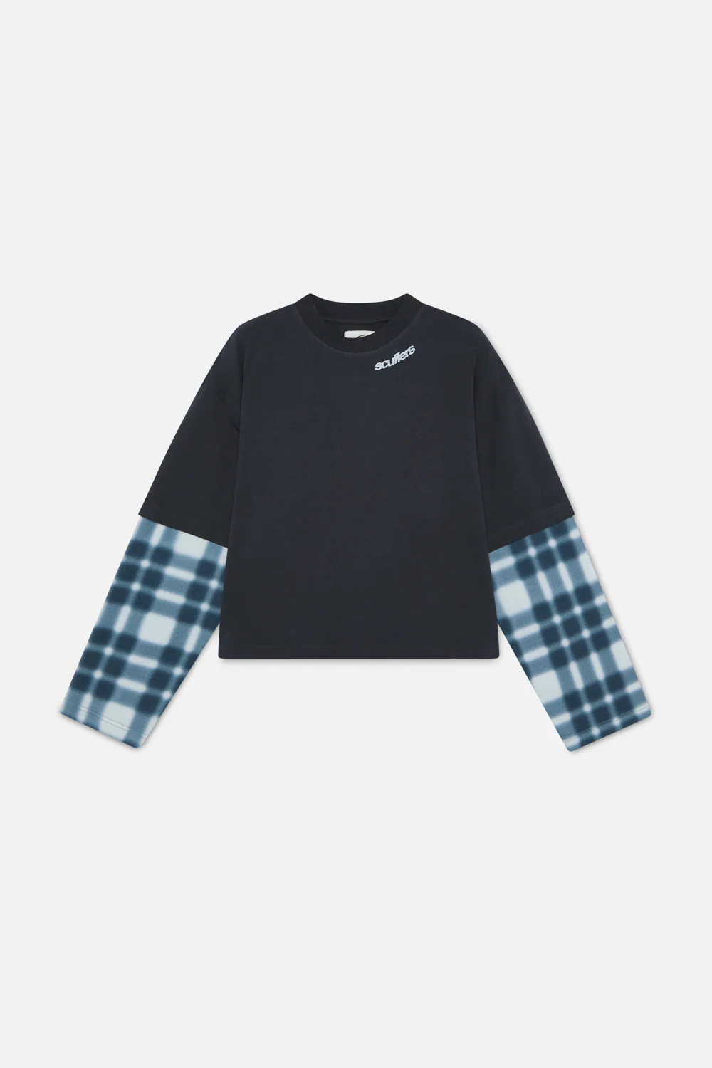 Blur Kurtis Navy Longsleeve - Image 5