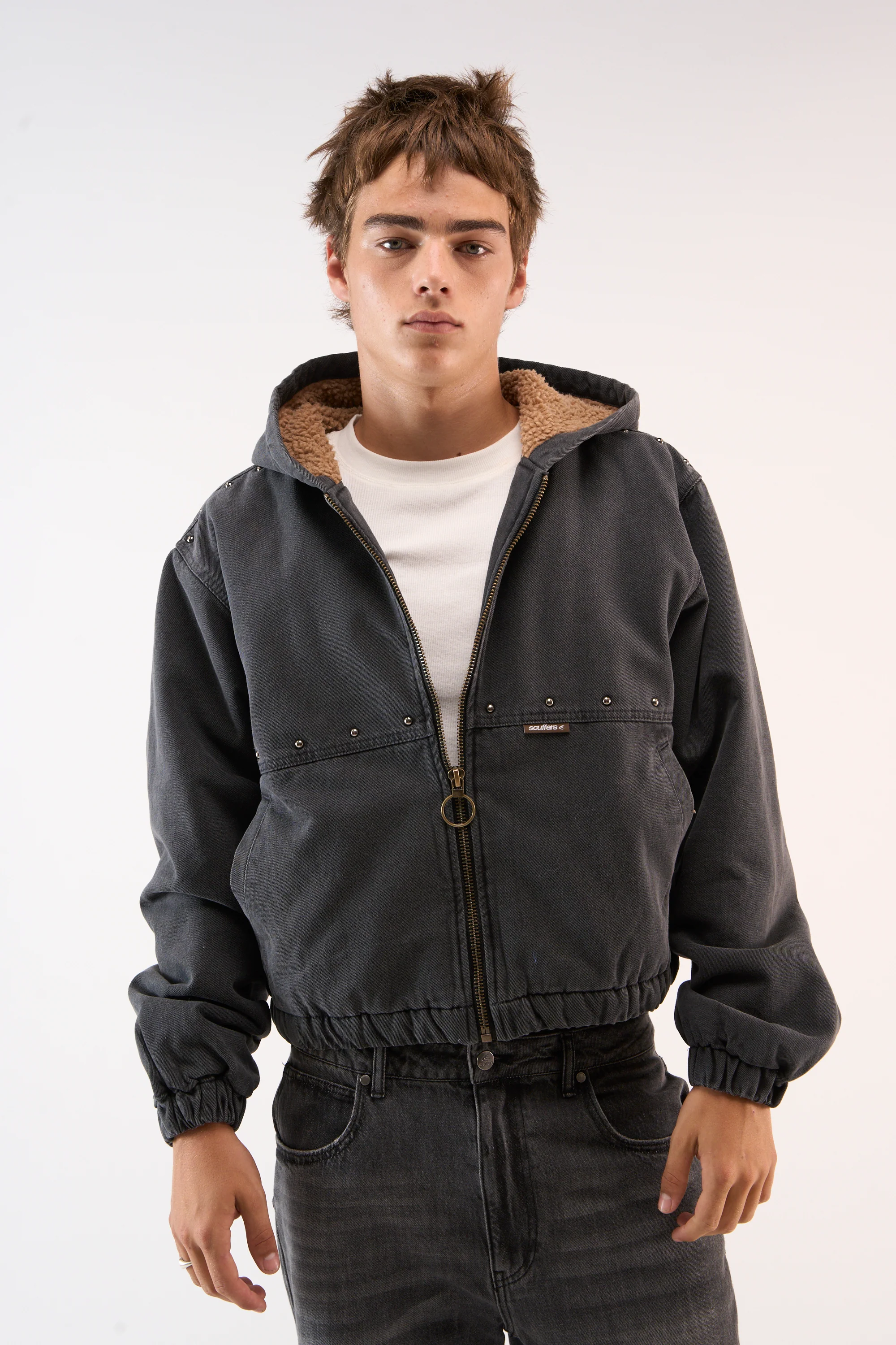 Denim Dark Work Jacket - Image 2