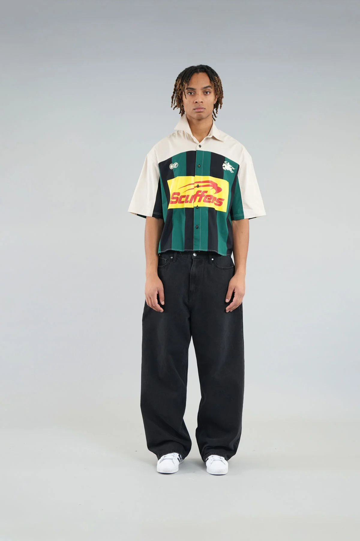 Forza Ecru & Green Shirt - Image 3