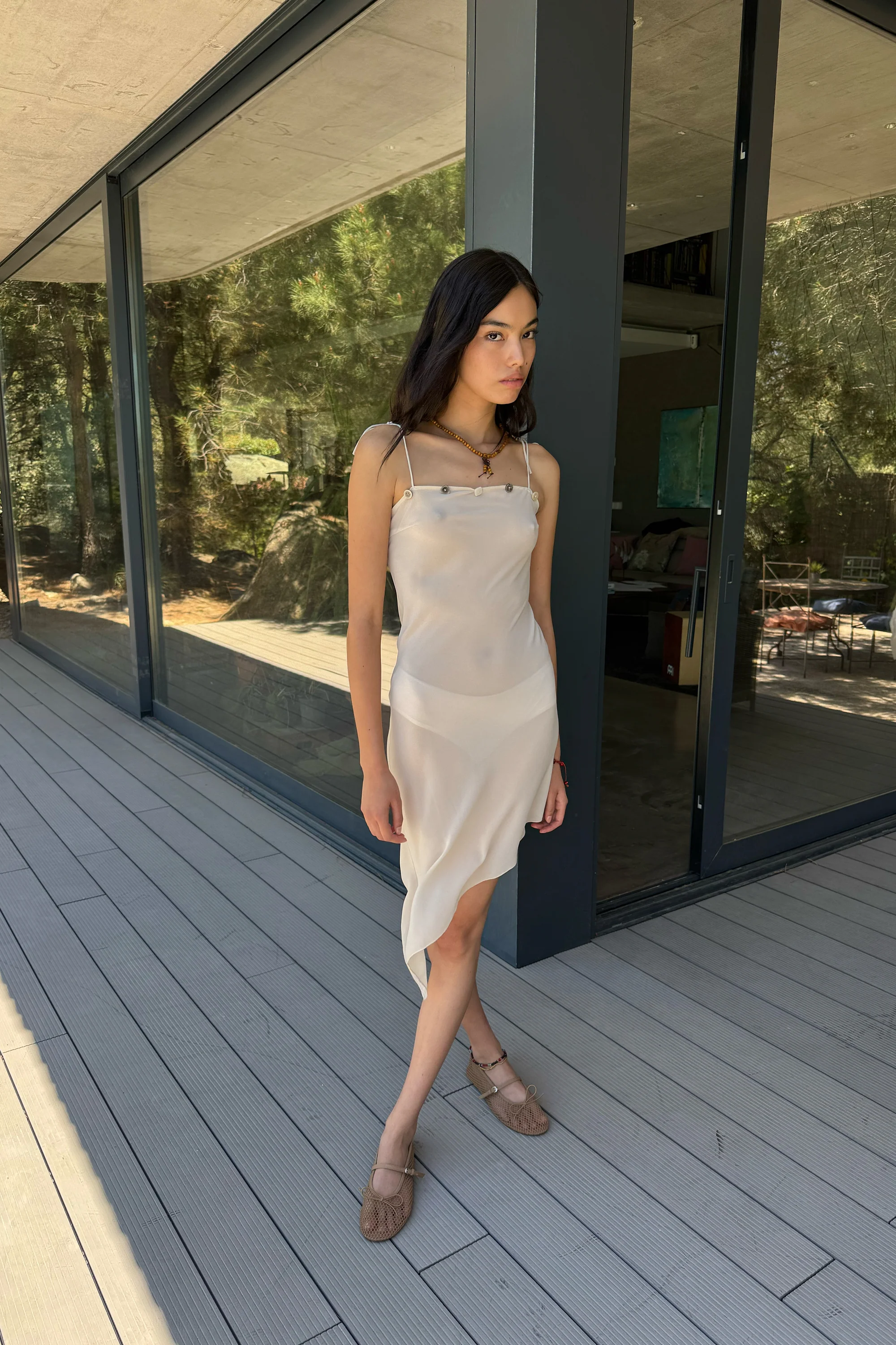 Kaya Ecru Dress - Image 11