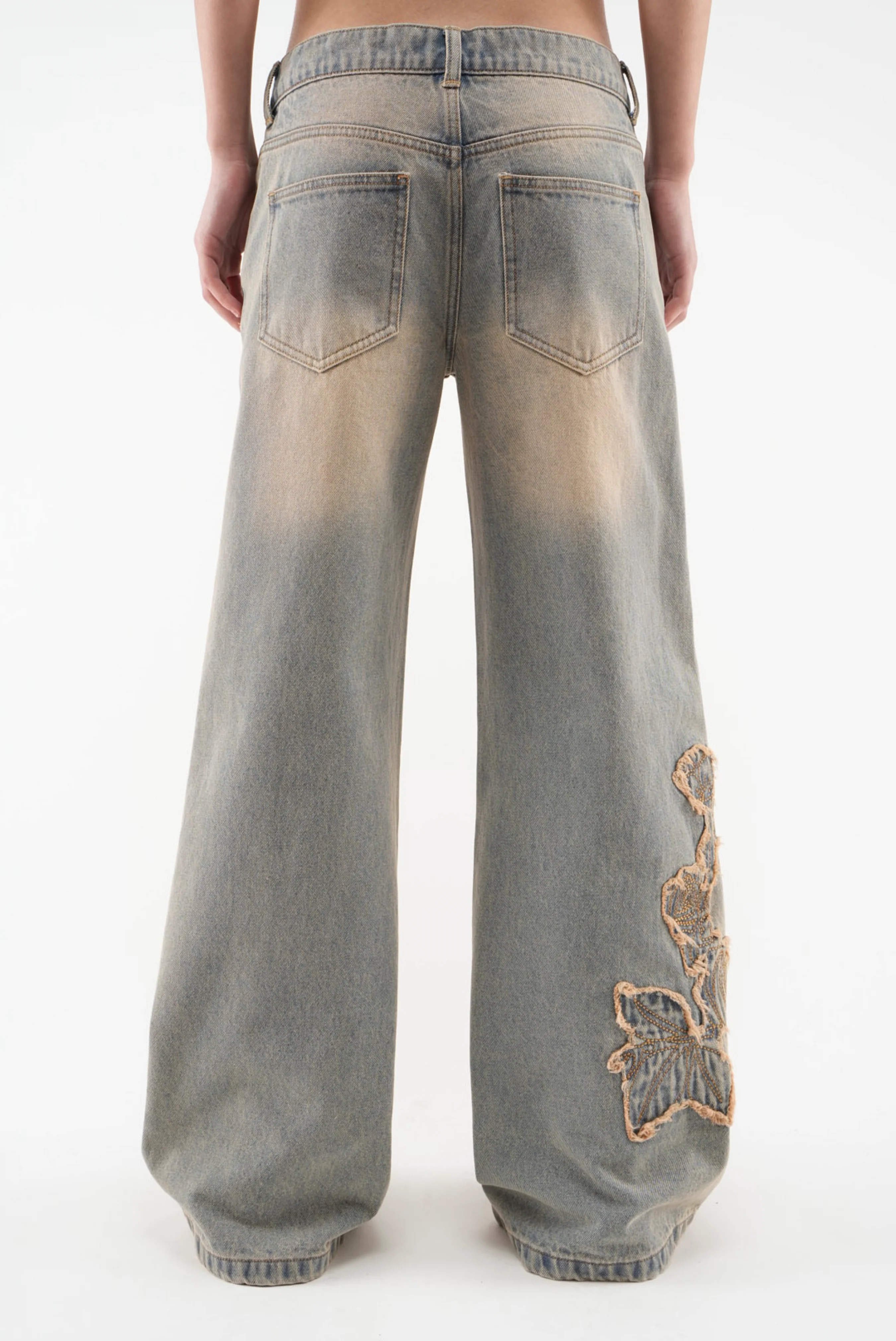 Rose Washed Blue Pants - Image 3