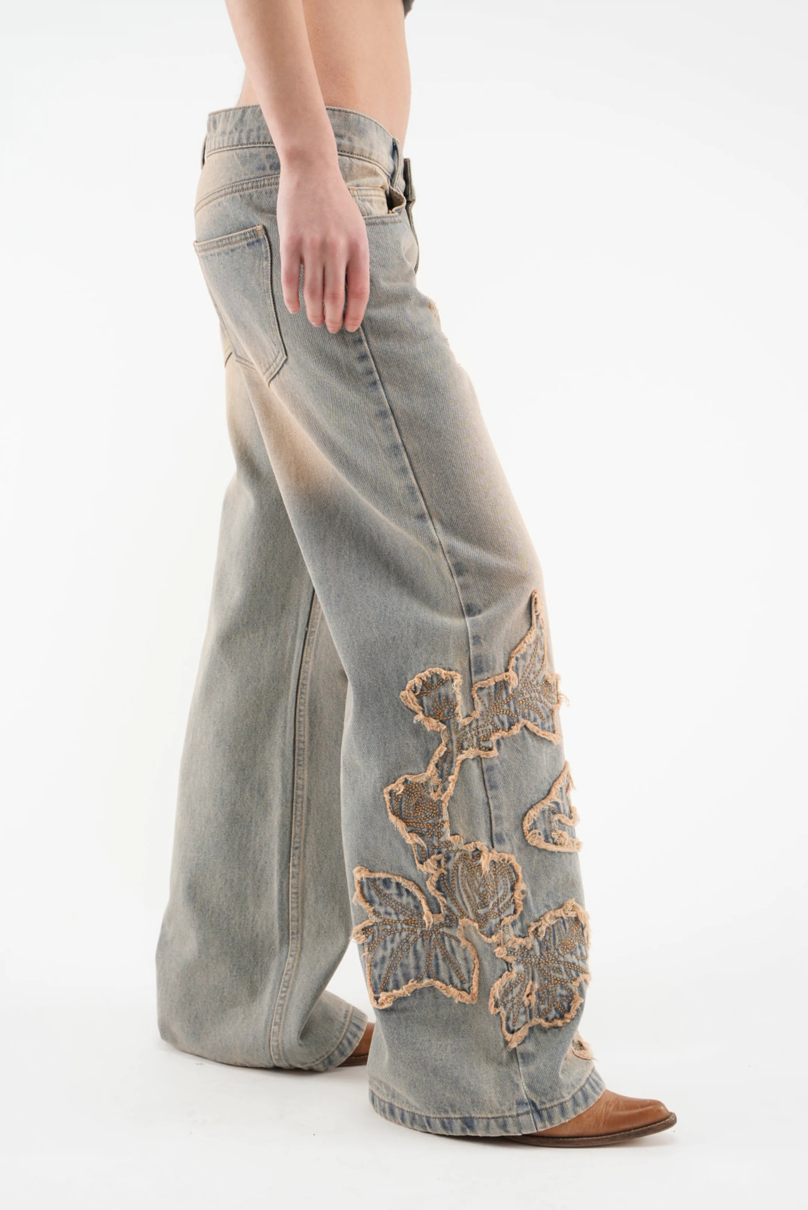 Rose Washed Blue Pants - Image 4