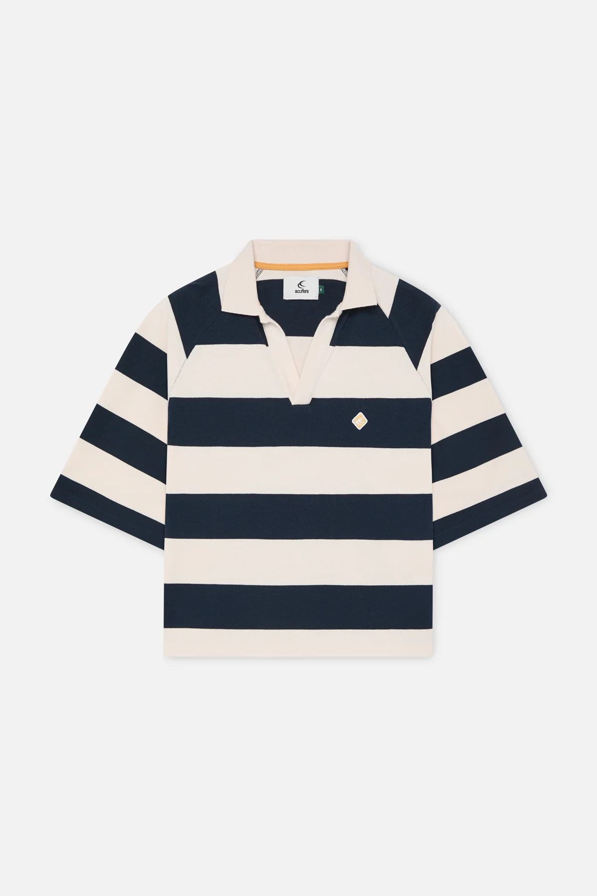 Signature Navy Striped Polo