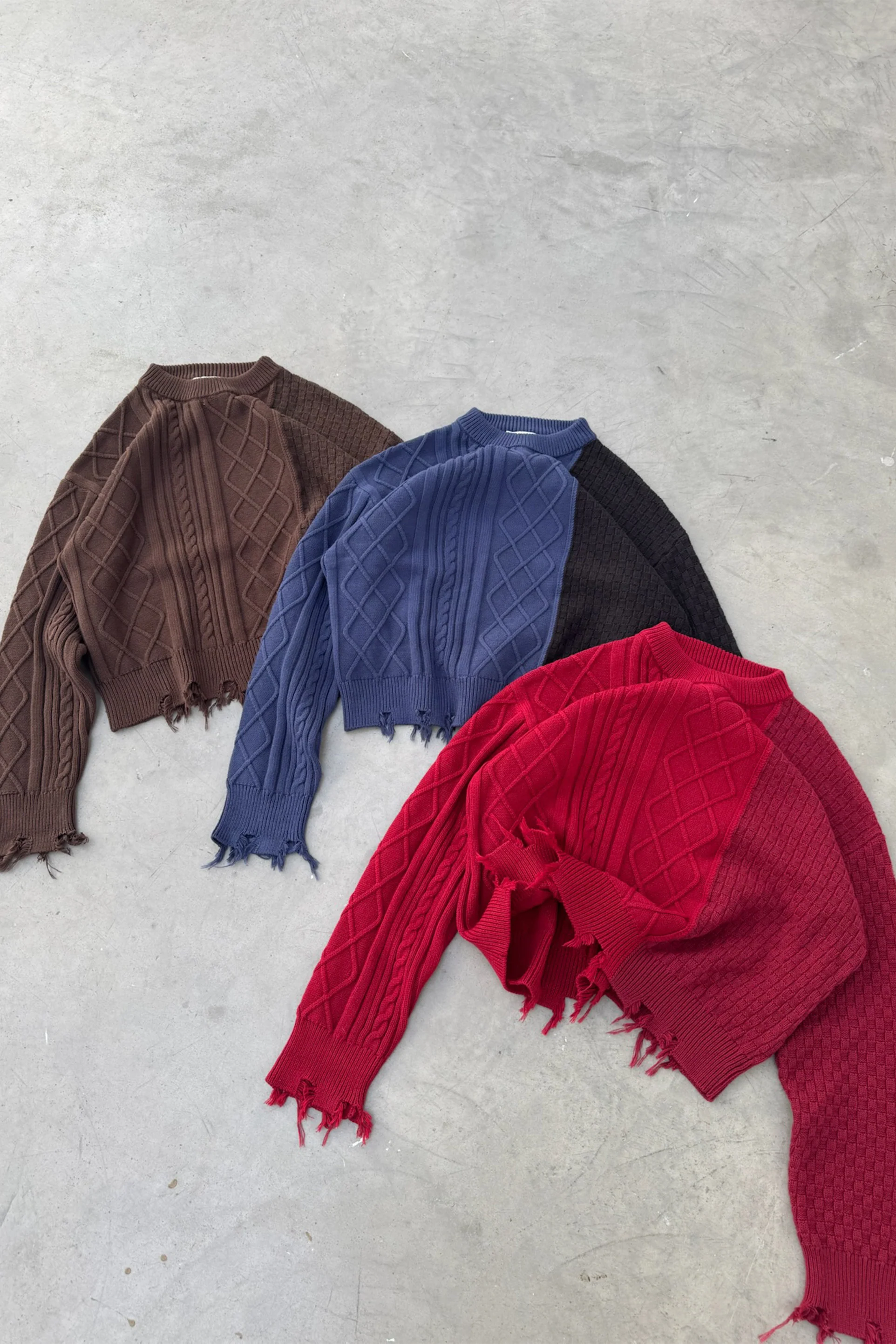 Split Brown Knit - Image 7