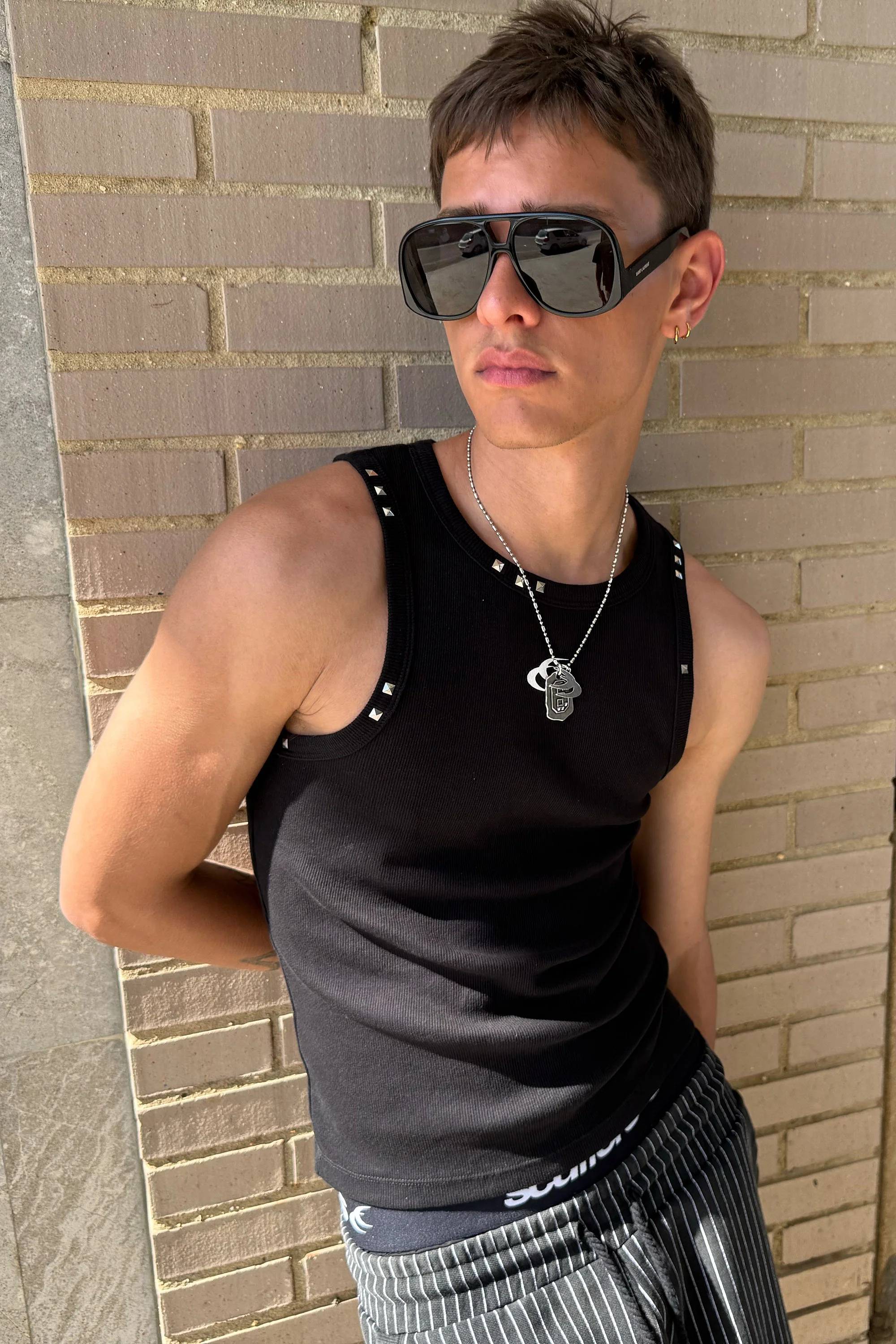 Studded Black Tank Top - Image 5