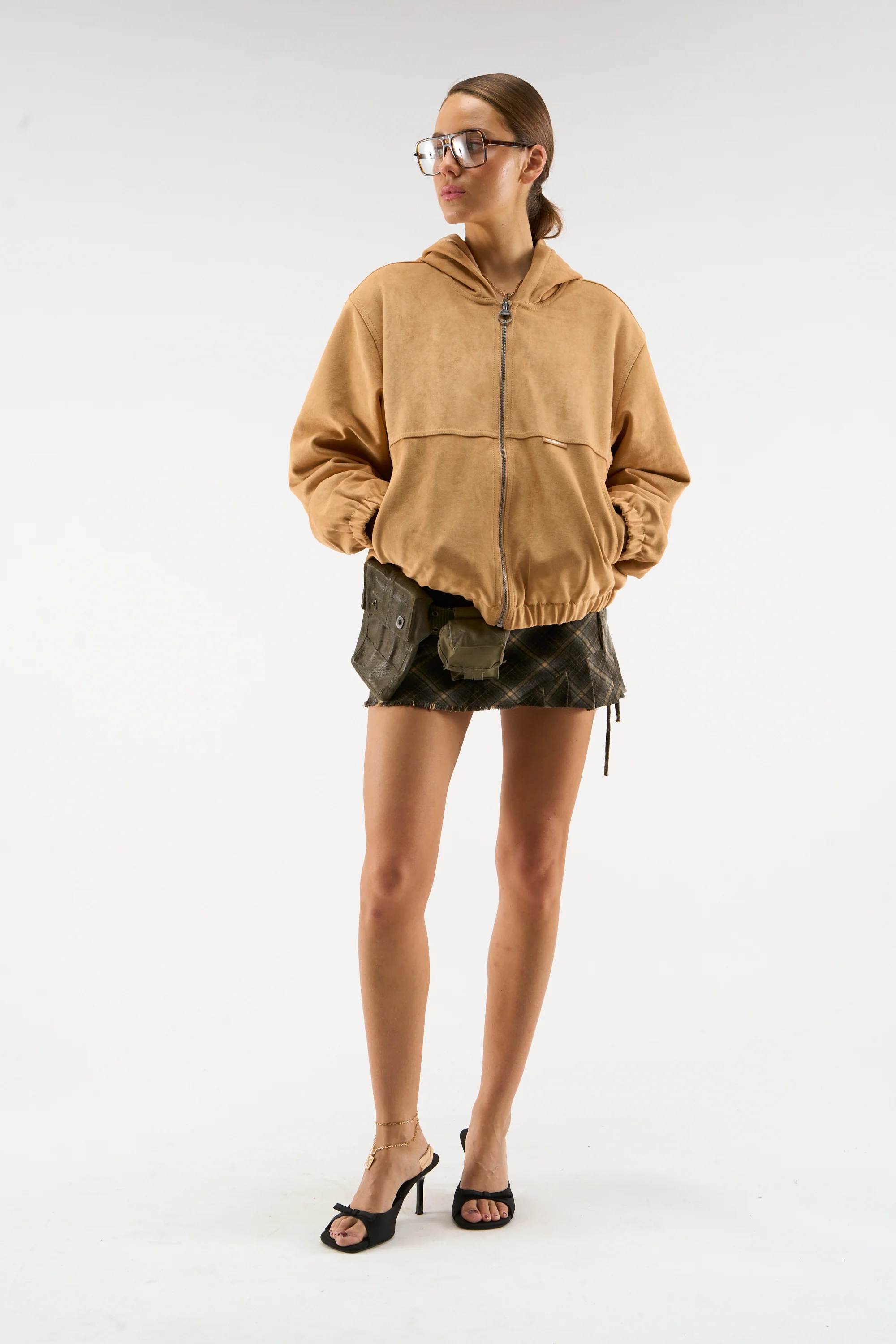 Suede Camel Work Jacket - Image 2
