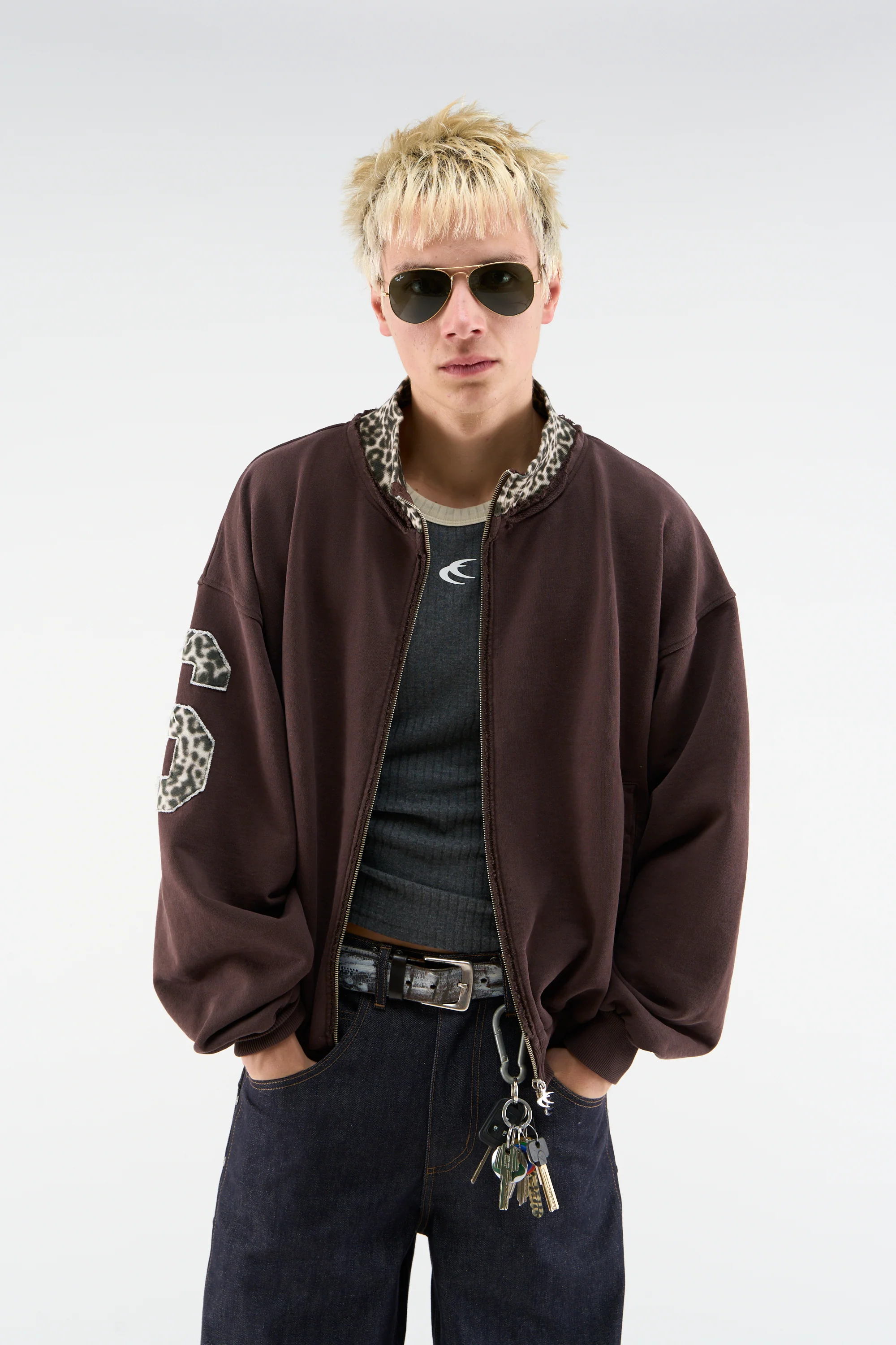 Tokiet Leopard Zipper