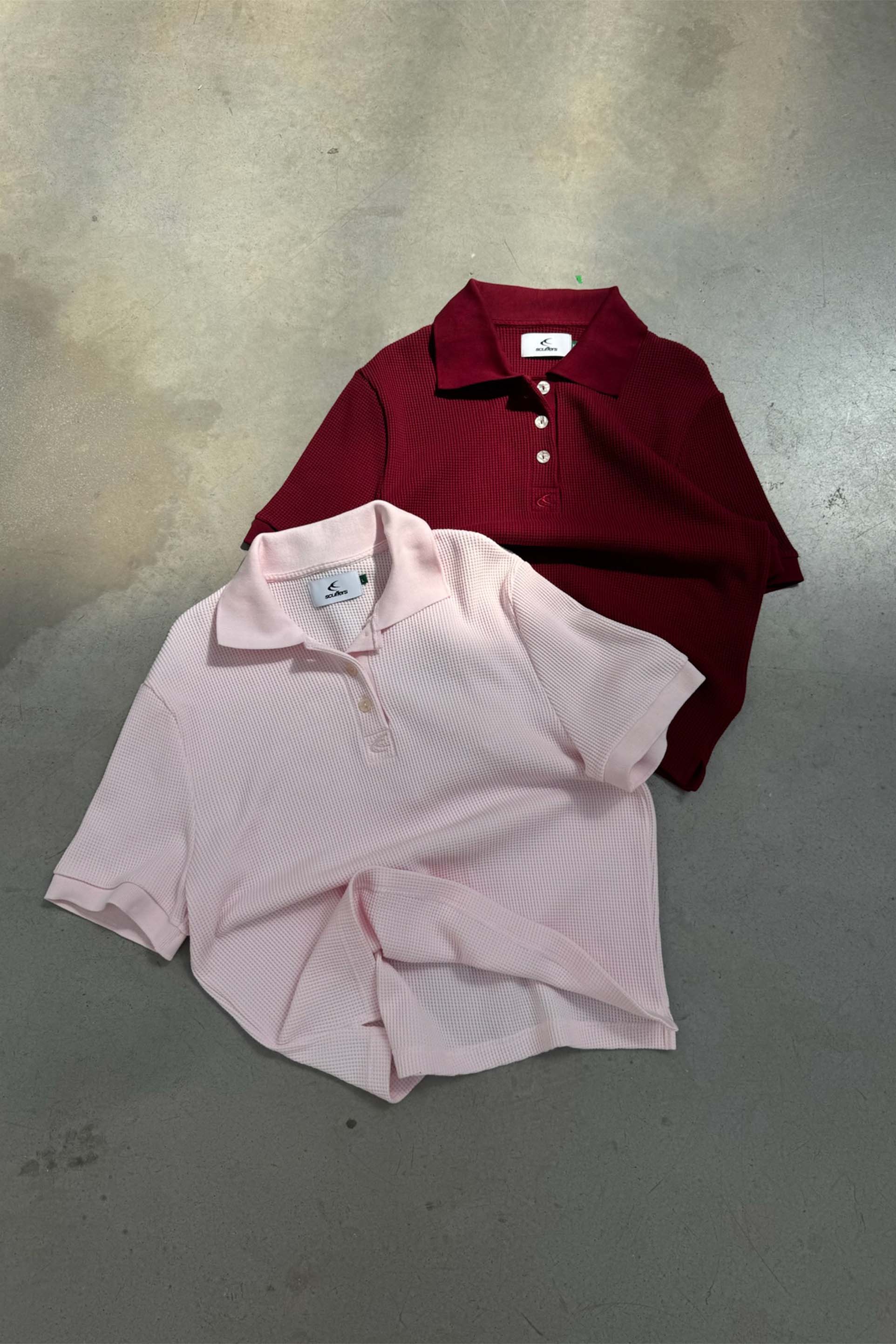 Waffle Pink Polo - Image 6