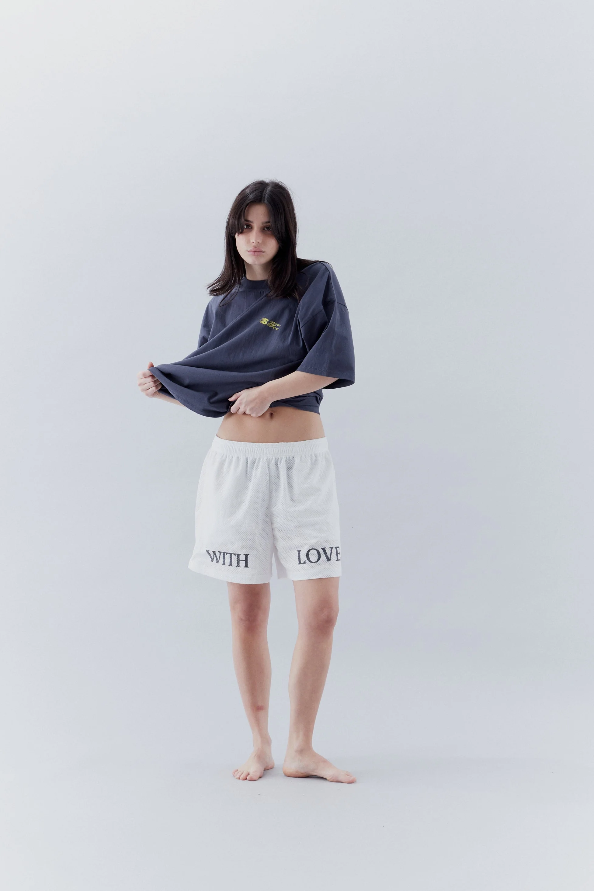 With Love Mesh White Shorts - Image 10